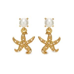 Oscar de la Renta
Starfish pearl drop earrings